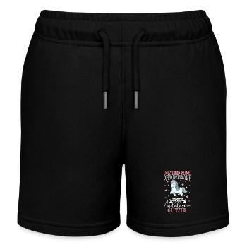 Andalusier Glitzer - Das sind keine Pferdehaare - Kinder Organic Joggingshorts Mini Bolter von Stanley/Stella - Schwarz - Vorne