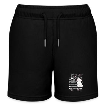 Neues Jahr - Happy New Year - Kinder Organic Joggingshorts Mini Bolter von Stanley/Stella - Schwarz - Vorne