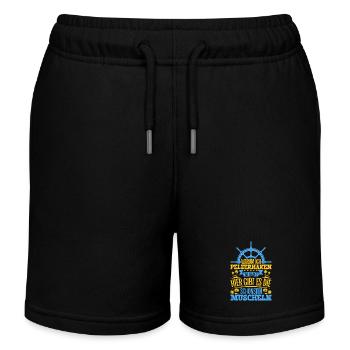 Schöne Muscheln - Warum ich Pelzerhaken so liebe - Kinder Organic Joggingshorts Mini Bolter von Stanley/Stella - Schwarz - Vorne