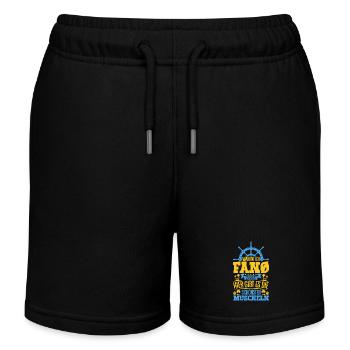 Schöne Muscheln - Warum ich Fanø so liebe - Kinder Organic Joggingshorts Mini Bolter von Stanley/Stella - Schwarz - Vorne