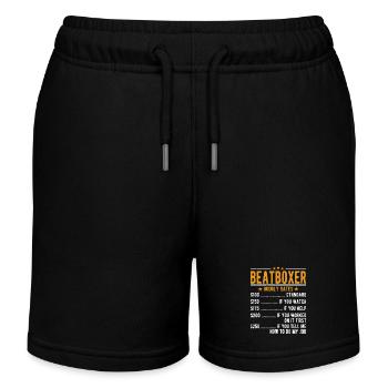 Salaire horaire de beat-boxer - Short de jogging enfant bio Stanley/Stella - noir - Devant