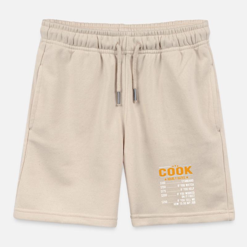 Cooking Hourly wage Kids Organic Sweat Shorts by Stanley/Stella