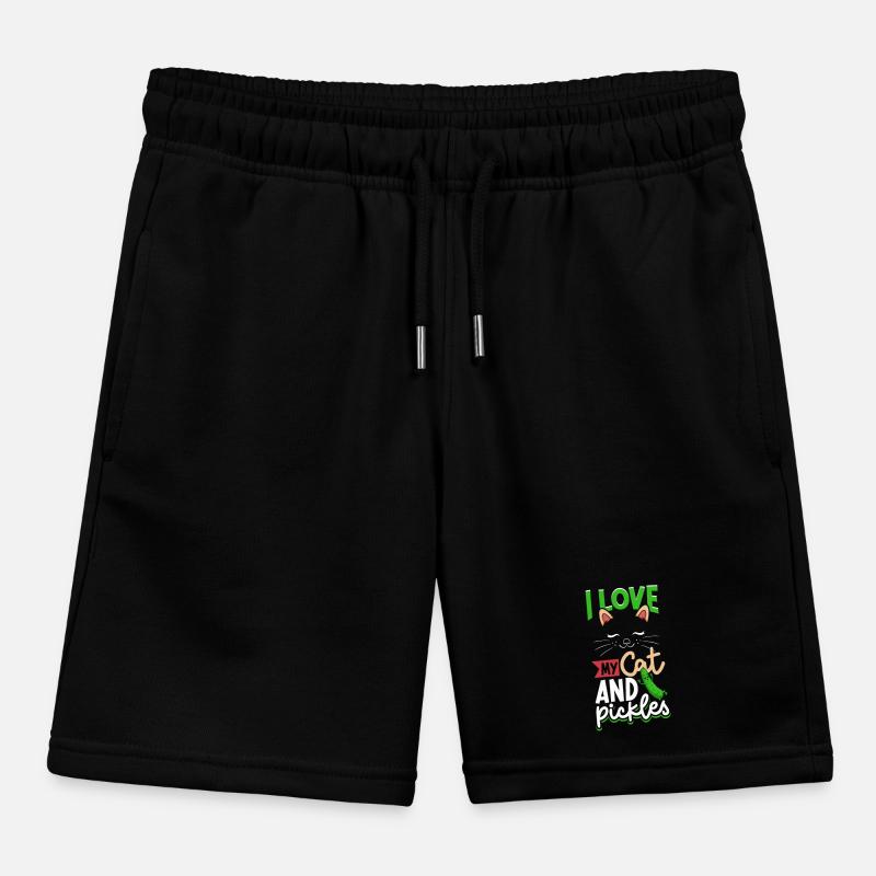 J’aime mon chat et mes cornichons - Concombres Short de jogging enfant bio Stanley/Stella