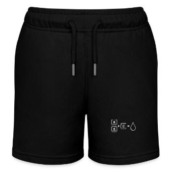 Formule chimique de l’eau Natation Sports Chimie - Short de jogging enfant bio Stanley/Stella - noir - Devant