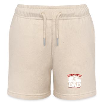 Best dad with prosthetic leg - Kids Organic Sweat Shorts by Stanley/Stella - soft Ecru - Front