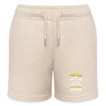 Proud father - prosthetic leg - Kids Organic Sweat Shorts by Stanley/Stella - soft Ecru - Front