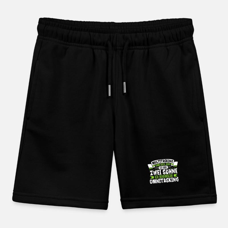 Multitasking kann jeder - Vater und Söhne Kinder Organic Joggingshorts Mini Bolter von Stanley/Stella