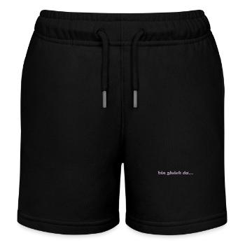 bin gleich da ... komme gleich warten freunde - Kinder Organic Joggingshorts Mini Bolter von Stanley/Stella - Schwarz - Vorne