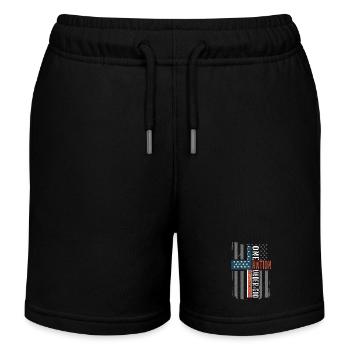 Une nation sous le drapeau américain - Short de jogging enfant bio Stanley/Stella - noir - Devant