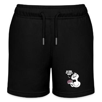 Soyez gentil avec n’importe quel national - Short de jogging enfant bio Stanley/Stella - noir - Devant