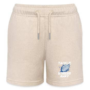 Stress Management Sport Stress Awareness Football - Kids Organic Sweat Shorts by Stanley/Stella - soft Ecru - Front