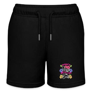 Don't Stress Do Your Best Floral Stress Awareness - Kinder Organic Joggingshorts Mini Bolter von Stanley/Stella - Schwarz - Vorne