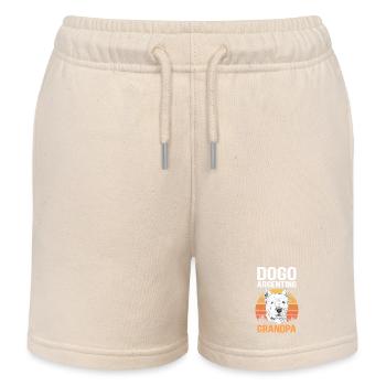 Dogo Argentino Grandpa Dog Cadeau - Short de jogging enfant bio Stanley/Stella - écru doux - Devant