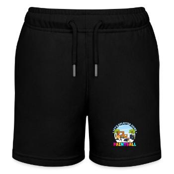 Pulvérisons des sports d’équipe de paintball - Short de jogging enfant bio Stanley/Stella - noir - Devant