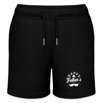 Alles Gute Zum Vatertag Schnurrbart-dekor Stolzer - Kinder Organic Joggingshorts Mini Bolter von Stanley/Stella - Schwarz - Vorne