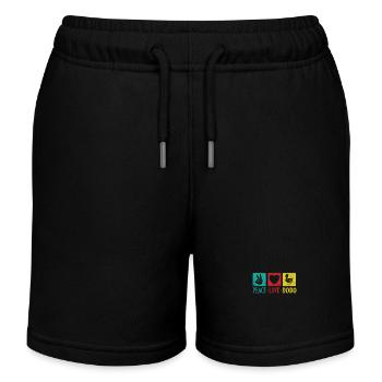Peace Love Dodo Vogel aus Mauritius - Kinder Organic Joggingshorts Mini Bolter von Stanley/Stella - Schwarz - Vorne