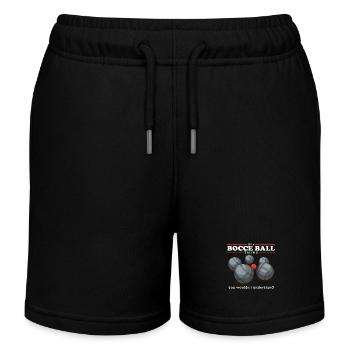 Boccia Bocce Bocciaspieler Boulesport Geschenk - Kinder Organic Joggingshorts Mini Bolter von Stanley/Stella - Schwarz - Vorne