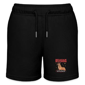 Belgian Shepherd Dog | Malinois Dog Gift - Kids Organic Sweat Shorts by Stanley/Stella - black - Front