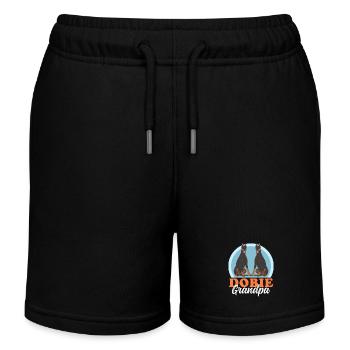 Dobermann Hundebesitzer Dobie Grandpa Geschenk - Kinder Organic Joggingshorts Mini Bolter von Stanley/Stella - Schwarz - Vorne