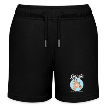 Giraffe Lover Giraffe Cadeau - Short de jogging enfant bio Stanley/Stella - noir - Devant
