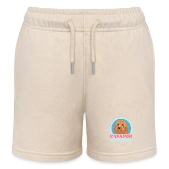 Cavapoo Grand-mère Propriétaire de chien Cavoodle Cadeau - Short de jogging enfant bio Stanley/Stella - écru doux - Devant