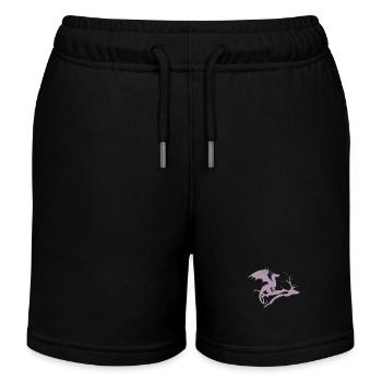 drache design silhouette toter baum - Kinder Organic Joggingshorts Mini Bolter von Stanley/Stella - Schwarz - Vorne