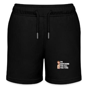 Je te regarde tout le temps Crois Dieu - Short de jogging enfant bio Stanley/Stella - noir - Devant