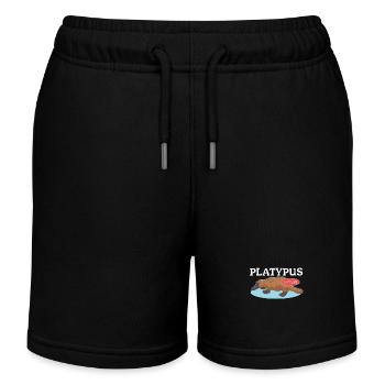 Schnabeltier Platypus Schnabeltiere Geschenk - Kinder Organic Joggingshorts Mini Bolter von Stanley/Stella - Schwarz - Vorne