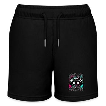 Gamer - Gaming Controller video game console neon - Kids Organic Sweat Shorts by Stanley/Stella - black - Front