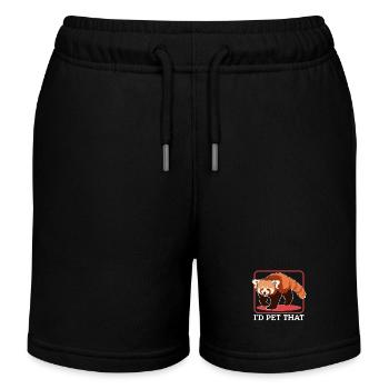 Roter Panda Red Panda Rote Pandas Geschenk - Kinder Organic Joggingshorts Mini Bolter von Stanley/Stella - Schwarz - Vorne
