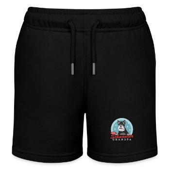 Zwergschnauzer Grandpa Hunde Schnauzer Geschenk - Kinder Organic Joggingshorts Mini Bolter von Stanley/Stella - Schwarz - Vorne