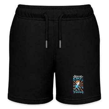 Bocce King in Training - Boccia - Kinder Organic Joggingshorts Mini Bolter von Stanley/Stella - Schwarz - Vorne