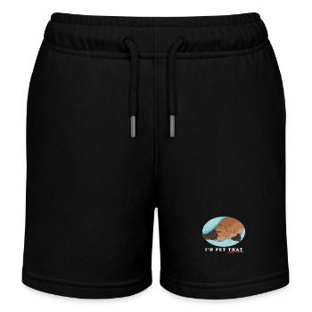 Schnabeltiere Platypus Schnabeltier Geschenk - Kinder Organic Joggingshorts Mini Bolter von Stanley/Stella - Schwarz - Vorne