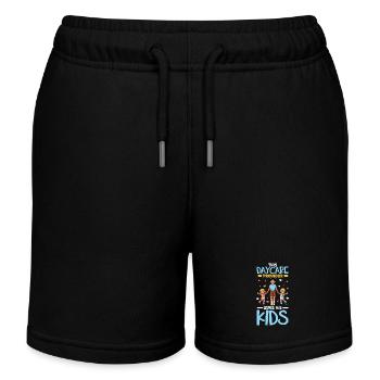 Kinder in der Tagespflege - Tagesvater - Kinder Organic Joggingshorts Mini Bolter von Stanley/Stella - Schwarz - Vorne
