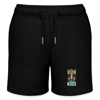 Kinder in der Tagespflege - Tagesmutter - Kinder Organic Joggingshorts Mini Bolter von Stanley/Stella - Schwarz - Vorne