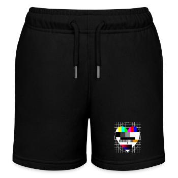 Test Image Coeur I Love 90s Party Love 80s - Short de jogging enfant bio Stanley/Stella - noir - Devant