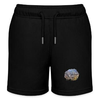 Colca Canyon Peru Souvenir - Kinder Organic Joggingshorts Mini Bolter von Stanley/Stella - Schwarz - Vorne