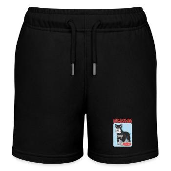 Schnauzer miniature propriétaire Schnauzer chiens cadeau - Short de jogging enfant bio Stanley/Stella - noir - Devant