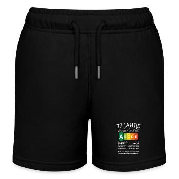 77 Jahre Feinste Qualität Geschenk 77. Geburtstag - Kinder Organic Joggingshorts Mini Bolter von Stanley/Stella - Schwarz - Vorne