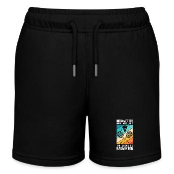 Badminton Badminton Player Badminton Cadeau - Short de jogging enfant bio Stanley/Stella - noir - Devant