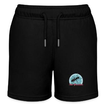 Ants Grandma Ant Breeding Ant Farm Gift - Kids Organic Sweat Shorts by Stanley/Stella - black - Front