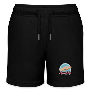 Cornhole Spielerin Oma Sackloch Bean Bag Geschenk - Kinder Organic Joggingshorts Mini Bolter von Stanley/Stella - Schwarz - Vorne