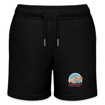 Cornhole Spieler Opa | Sackloch Bean Bag Geschenk - Kinder Organic Joggingshorts Mini Bolter von Stanley/Stella - Schwarz - Vorne