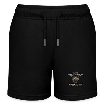 Er Besitzt Das Vieh Psalm Bibelvers Glaube Jesus - Kinder Organic Joggingshorts Mini Bolter von Stanley/Stella - Schwarz - Vorne