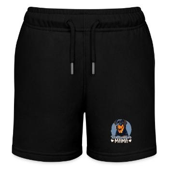 Rottweiler Mama - Kinder Organic Joggingshorts Mini Bolter von Stanley/Stella - Schwarz - Vorne