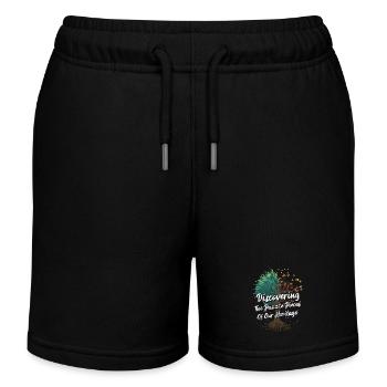 Généalogie Dire - Short de jogging enfant bio Stanley/Stella - noir - Devant
