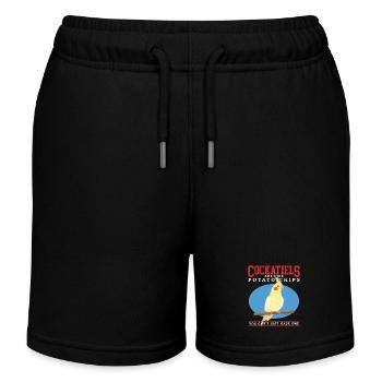 Cockatiels Bird Bird Owner Cadeau - Short de jogging enfant bio Stanley/Stella - noir - Devant