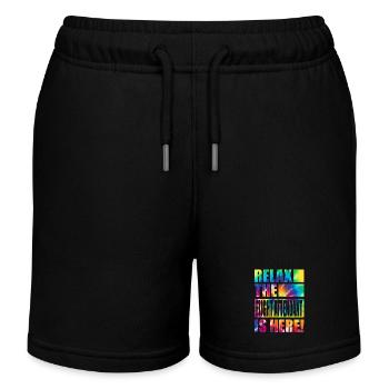 Hôtesse de l’air drôle de dicton - Short de jogging enfant bio Stanley/Stella - noir - Devant