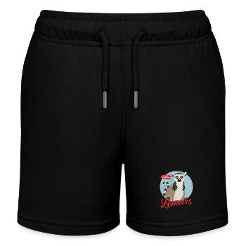 Lemur ring-tailed lemur | Ringed Tail Lemurs Gift - Kids Organic Sweat Shorts by Stanley/Stella - black - Front