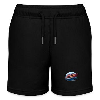 Motorboot - Kinder Organic Joggingshorts Mini Bolter von Stanley/Stella - Schwarz - Vorne